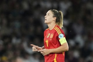 La joie d'Alexia Putellas après avoir signé le 3-0. KEYSTONE/AP/Martin Meissner